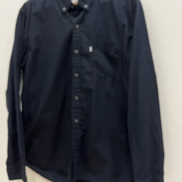 Levi's Mens Sunset One Pocket Navy Blue Regular Fit Button Down Dress Shirt XL - Picture 3 of 7
